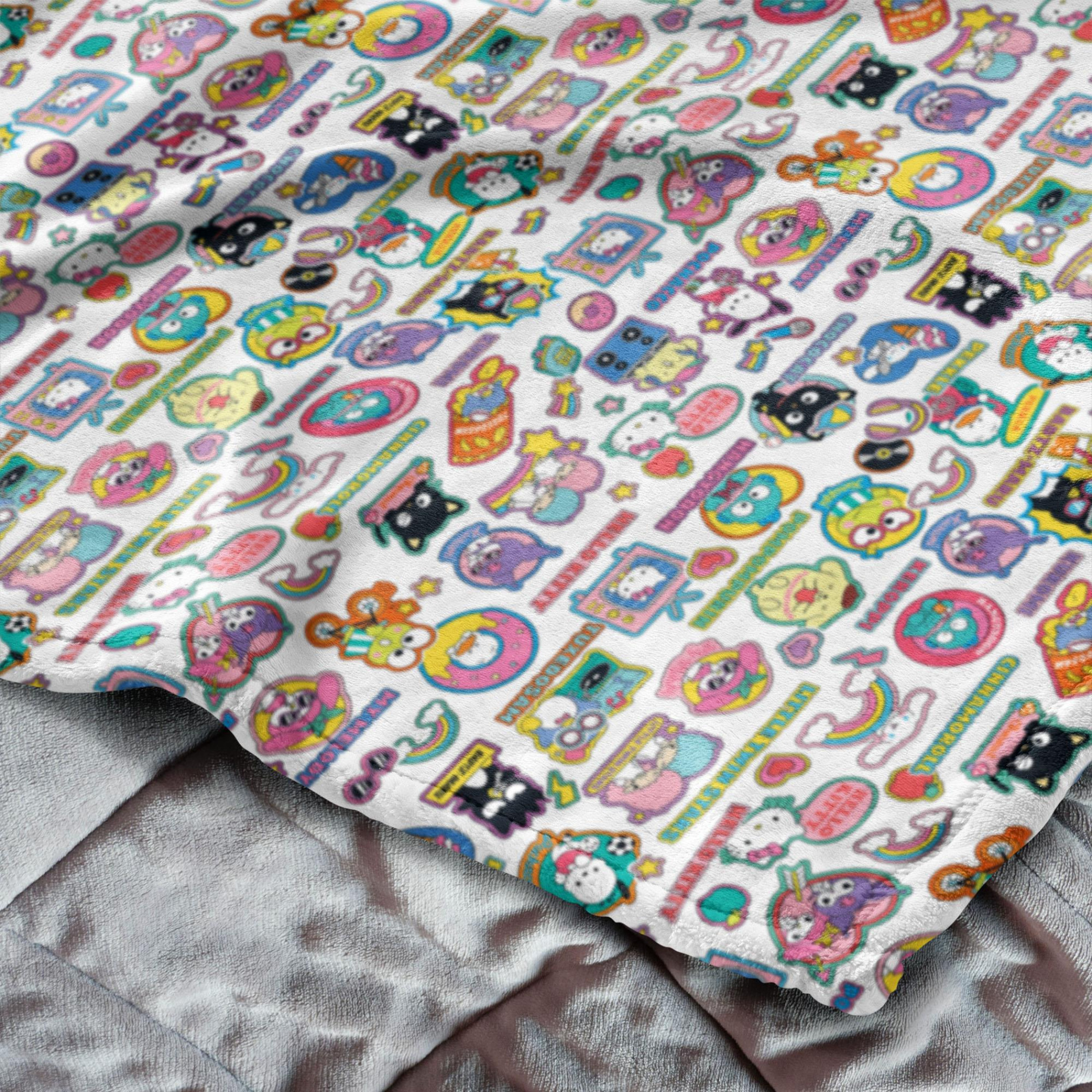 Hello Kitty and Friends Sticker Silk Touch Throw Blanket 50" x 70"